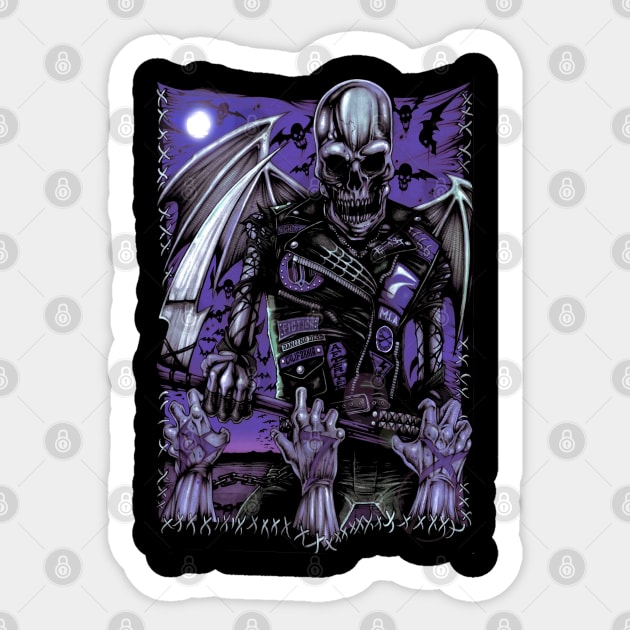 "DEATHBATREAPER" Sticker by joeyjamesartworx